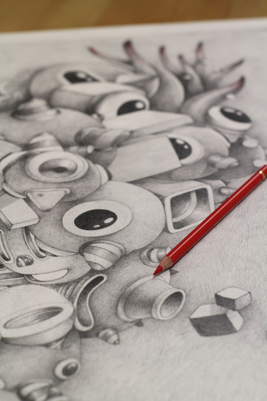 Quietude. Original graphite drawing