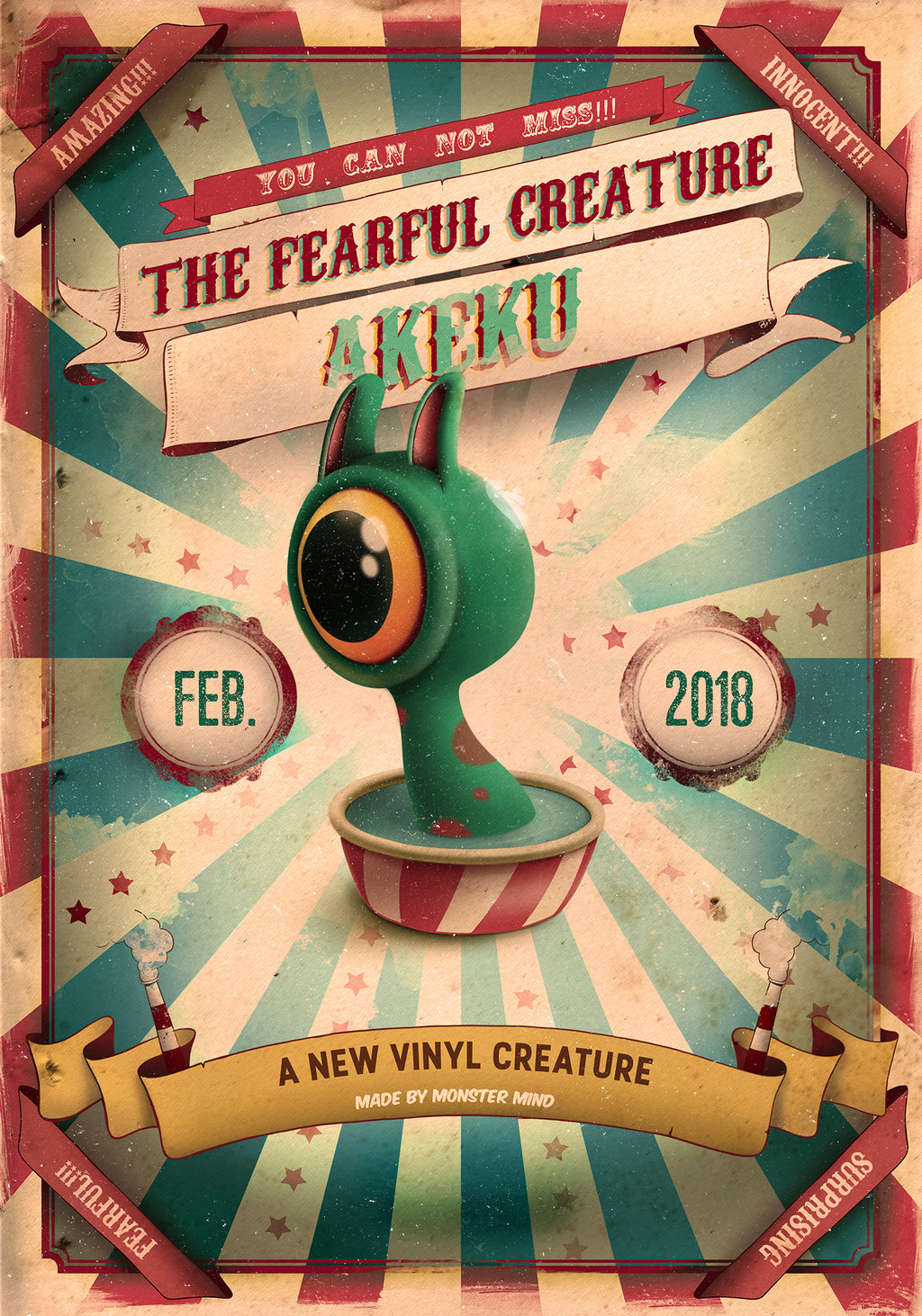 Akeku Vinyl Toy. Special edition.