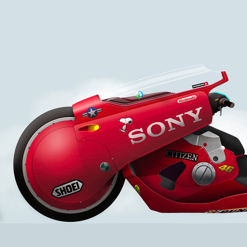 Kaneda´s Bike. Akira Anime